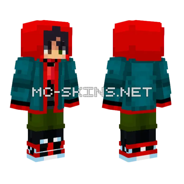 Old Robanabos Minecraft skin, front and back