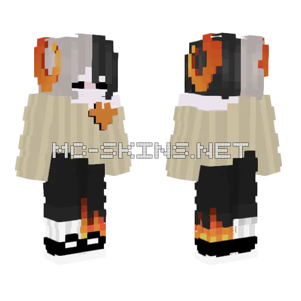 Old Skin Revamp Minecraft skin, front and back