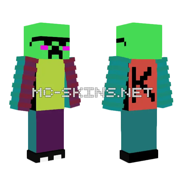 Oldest Skin Pt1 2sided Minecraft skin, front and back