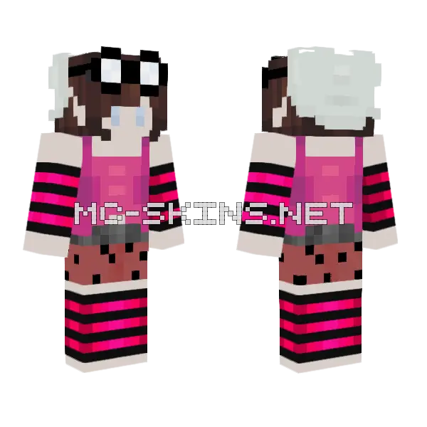 Oldish An Adventure Awaits Minecraft skin, front and back