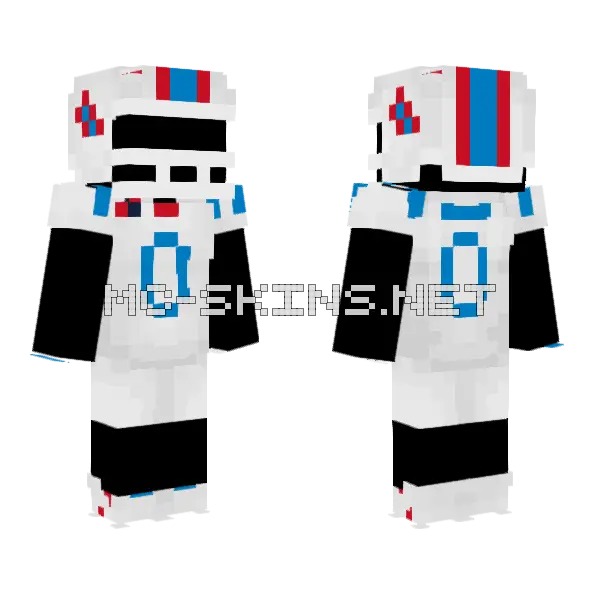 Ole Miss Kickoff Classic Minecraft skin, front and back