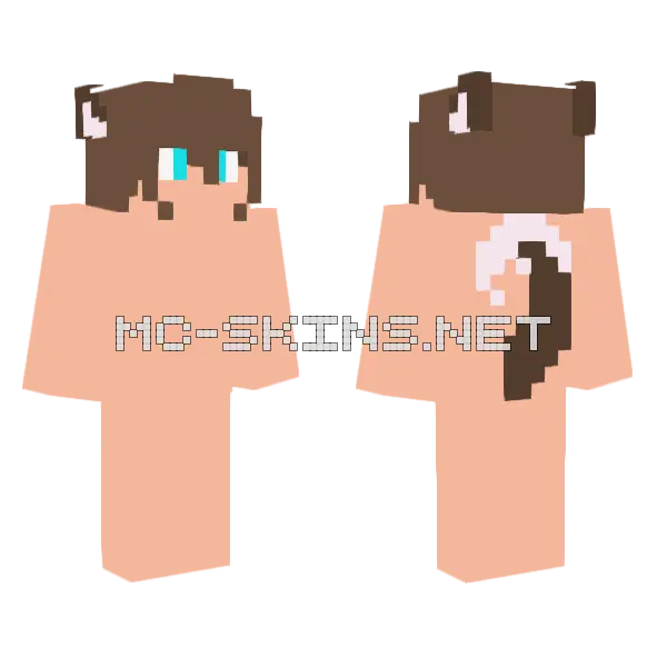 Olive Minecraft skin, front and back
