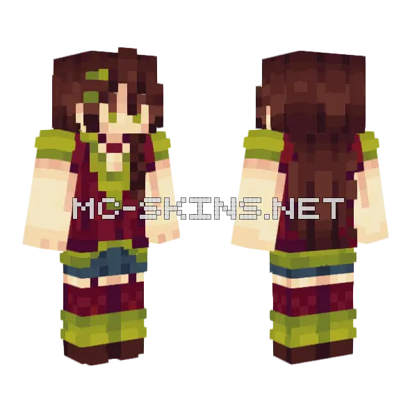 Olives Minecraft skin, front and back