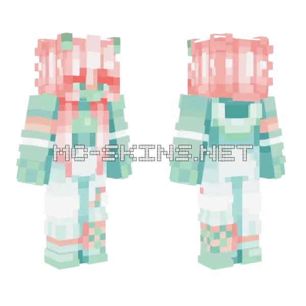 Olivia Minecraft skin, front and back