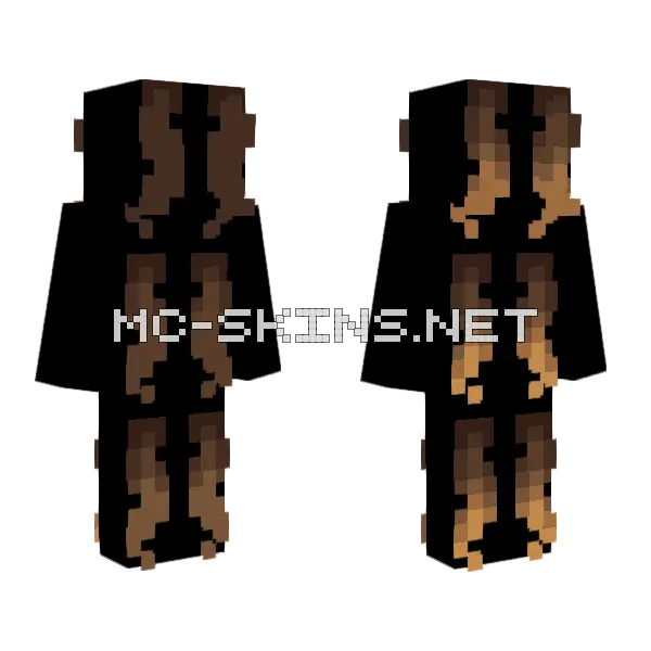 Ombre Hair Tutorial Minecraft skin, front and back