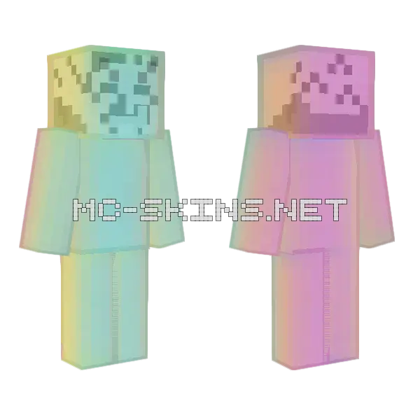 Omega Flowery Minecraft skin, front and back