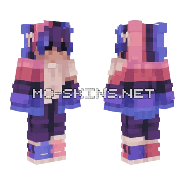 Omni Girl Minecraft skin, front and back