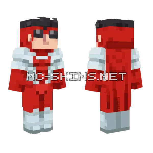 Omni Invincible War Minecraft skin, front and back