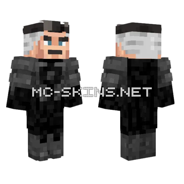 Omni Man Black Suit Minecraft skin, front and back