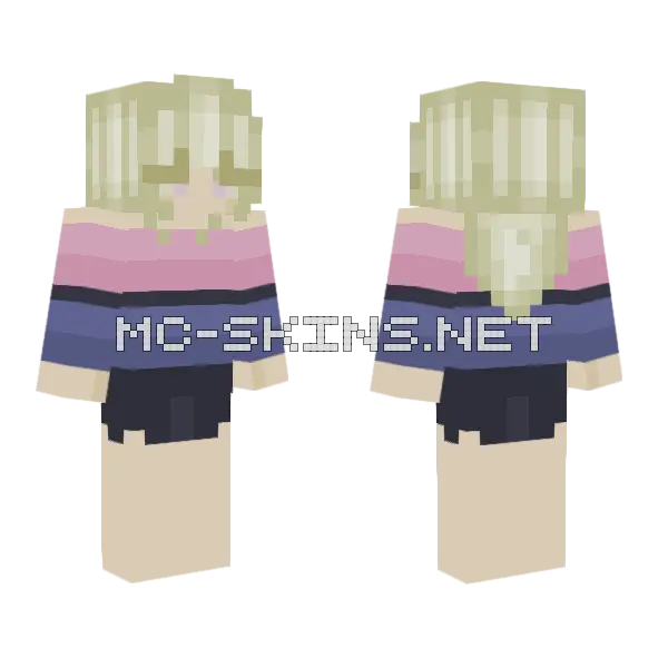 Omni Pride Girl Skin Minecraft skin, front and back