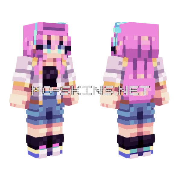 Omori Aubrey Minecraft skin, front and back