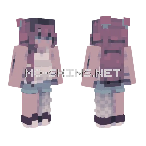 On The Ground Minecraft skin, front and back