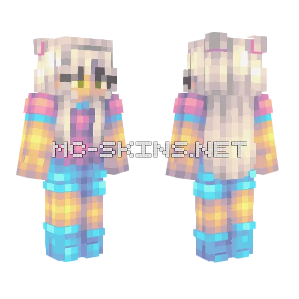 One Light Minecraft skin, front and back