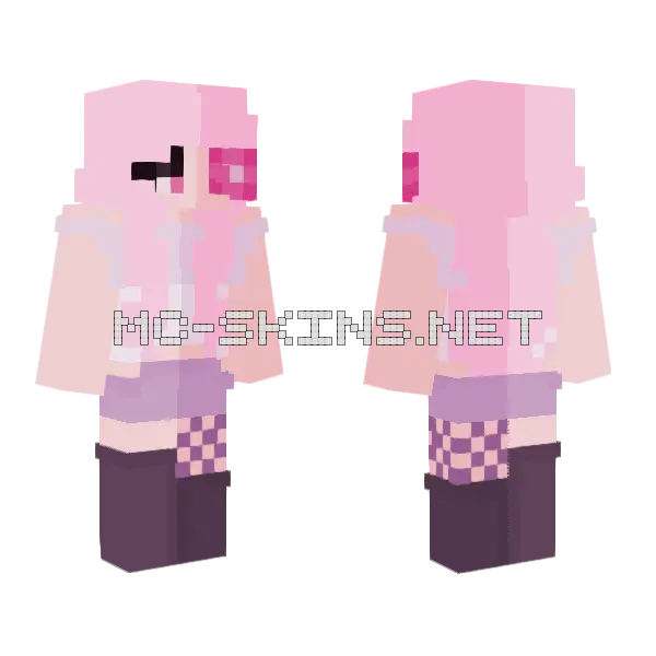 One S Hatred Love Minecraft skin, front and back