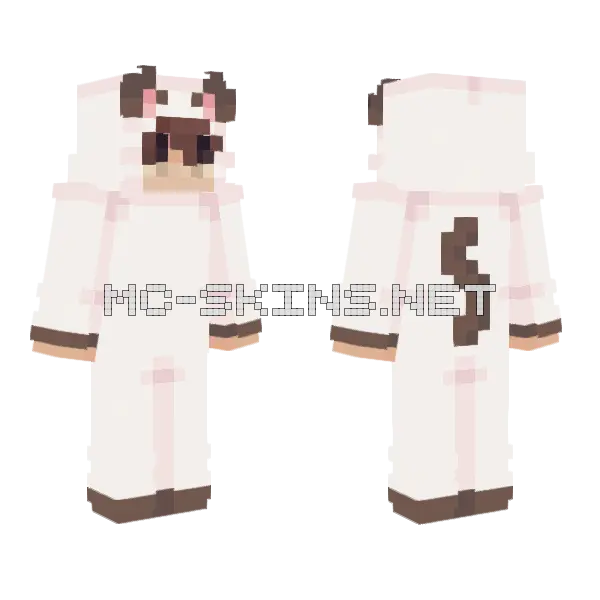 Onesie Pig Skin Minecraft skin, front and back
