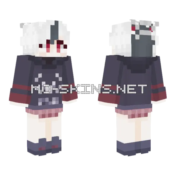 Onikata Kayoko Minecraft skin, front and back