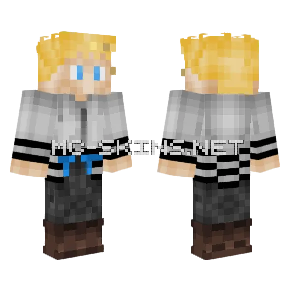 Ooty Boy Minecraft skin, front and back