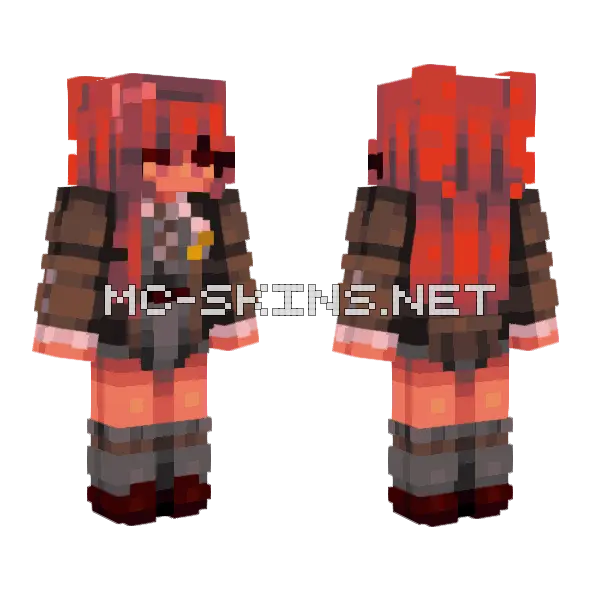 Opal Pinebrook Minecraft skin, front and back