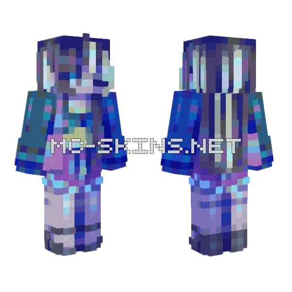 Opalescent Rain Te Minecraft skin, front and back
