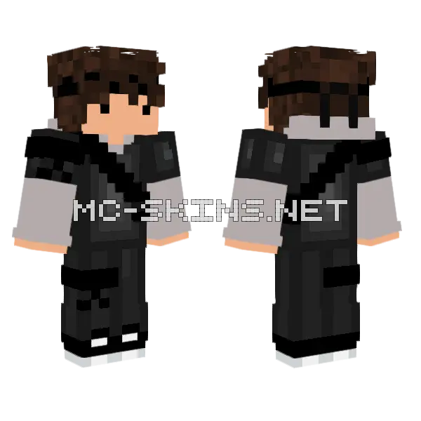 Open Adventure Minecraft skin, front and back