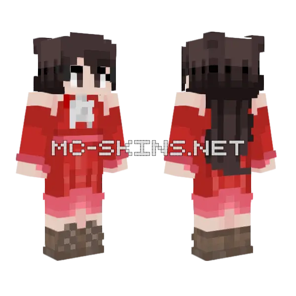 Ophelia Without Mask Minecraft skin, front and back