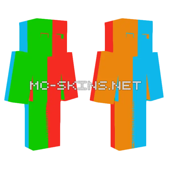 Opposite Colors Outfit, front and back
