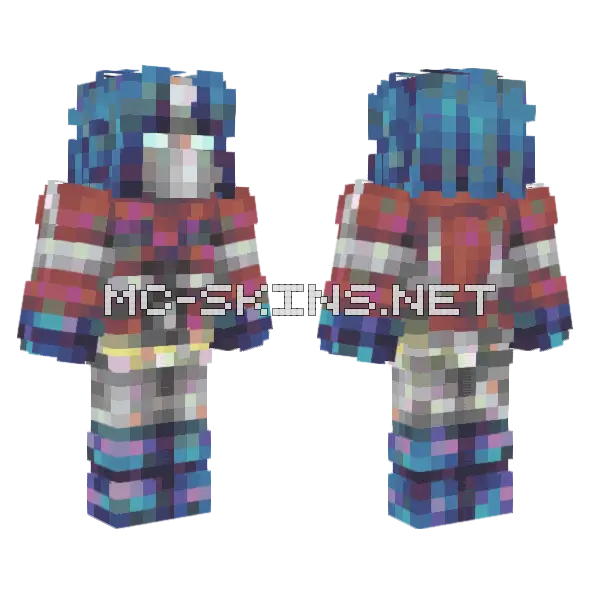Optimus Prime G1 Design Minecraft skin, front and back
