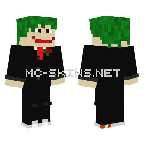 Optische Tuschung Tuxedo Minecraft skin, front and back