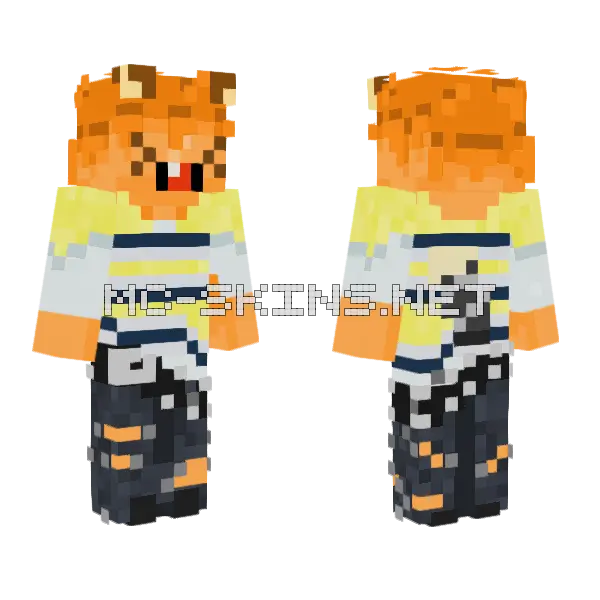 Orange and Black Hoodie, front and back