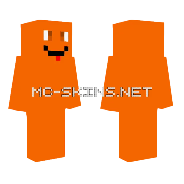 Orange Blob, front and back