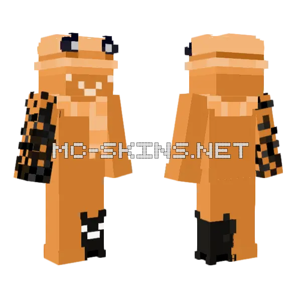 Orange Blob, front and back
