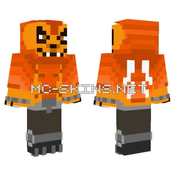 Orange Cat Character, front and back