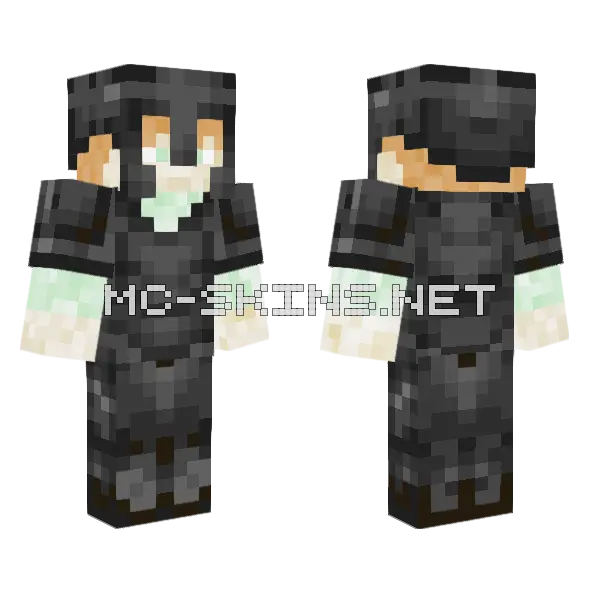 Orange Cat Pajamas Minecraft skin, front and back