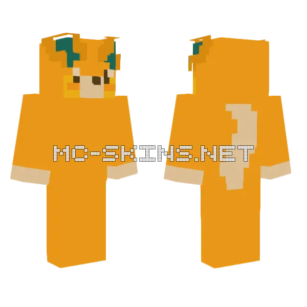 Orange Doggy Pal, front and back