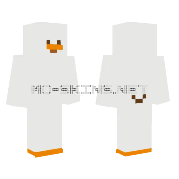 Orange Duck Suit, front and back