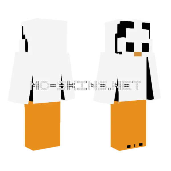 Orange Duck Suit, front and back