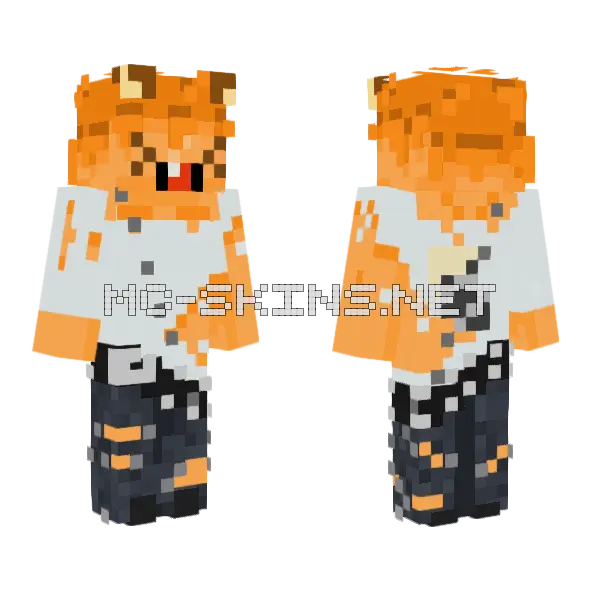 Orange Fox Boy, front and back