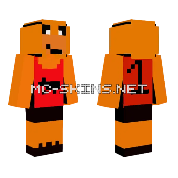 Orange Basketball Boy, front and back