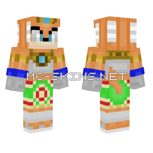 Orange Fox Warrior, front and back