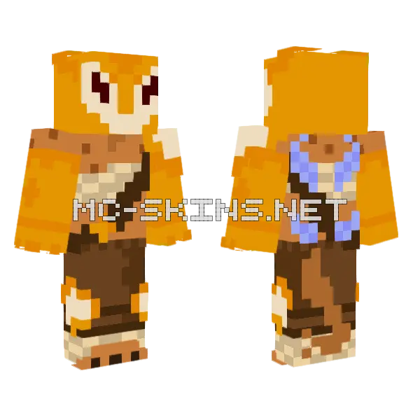Orange Fox Warrior, front and back