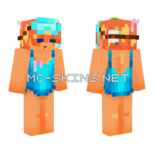 Orange Fruit Girl, front and back
