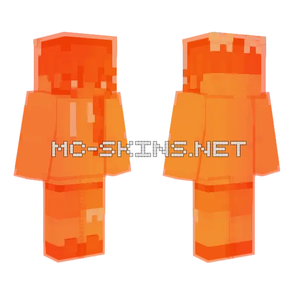 Orange Jelly Girl, front and back