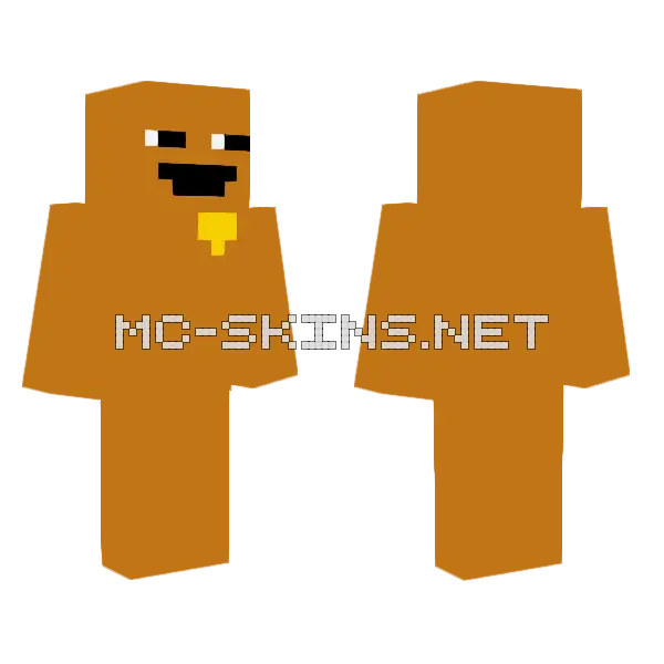 Orange Guy Minecraft skin, front and back
