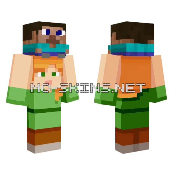 Orange Haired Adventurer, front and back