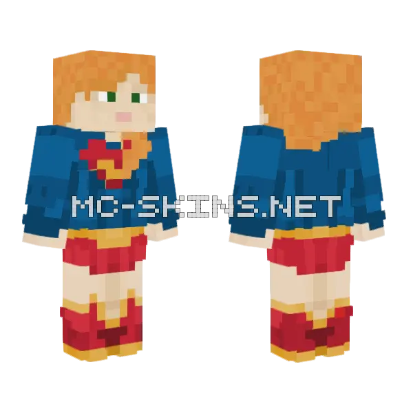 Orange Haired Adventurer, front and back
