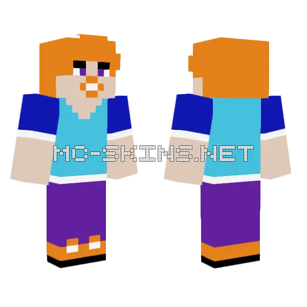 Orange Haired Girl, front and back