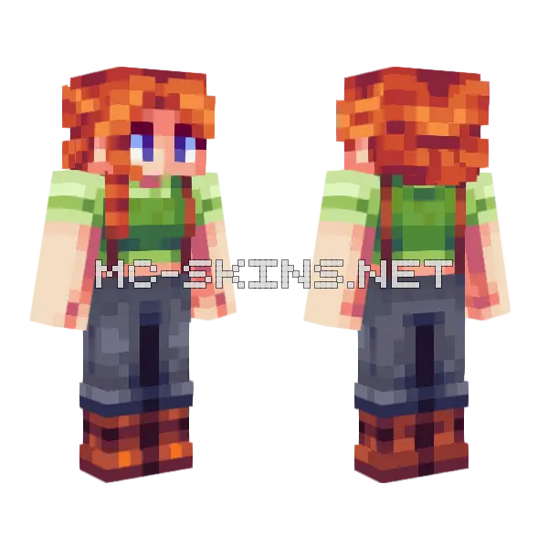 Orange Haired Girl, front and back