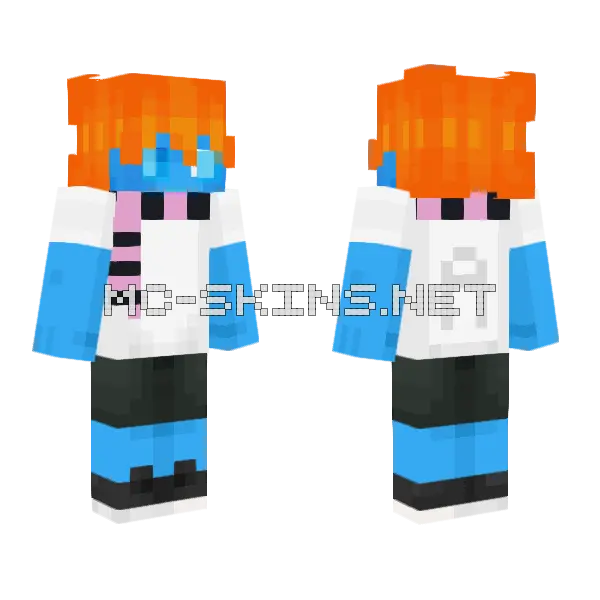 Orange Haired Kid, front and back