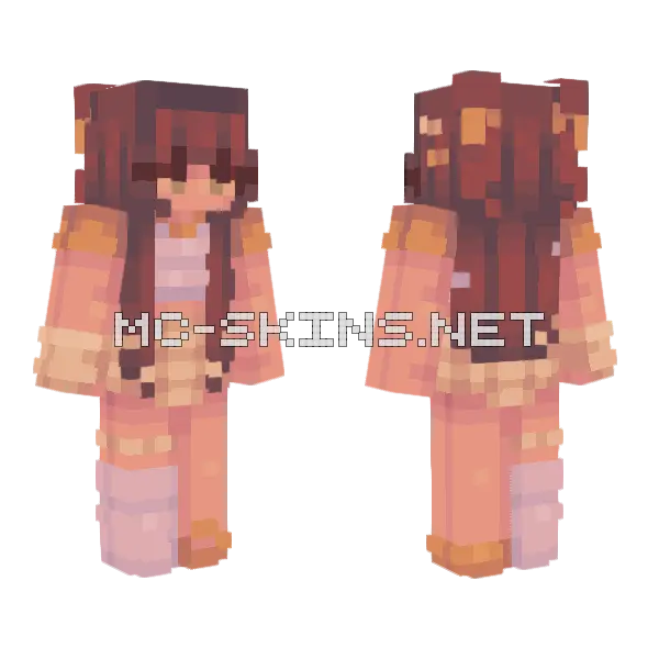 Orange Juice Minecraft skin, front and back