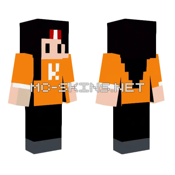 Orange Jumpsuit Prisoner, front and back